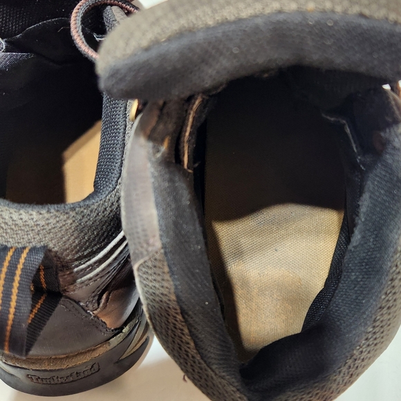 Men's Brown Leather Waterproof Lace-up Field Hiking Boot (7W) - Picture 7 of 14